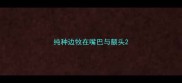 纯种边牧在嘴巴与额头