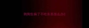 狗狗生病了不吃东西怎么办