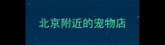 北京附近的宠物店