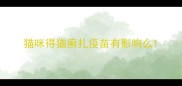 猫咪得猫癣扎疫苗有影响么