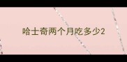 哈士奇两个月吃多少