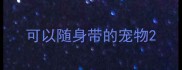 可以随身带的宠物