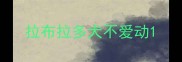 拉布拉多犬不爱动