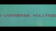 德牧成长关键期3-12月科学喂养指南90主人不知道的黄金发育期细节