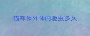 猫咪体外体内驱虫多久
