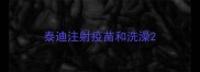 泰迪注射疫苗和洗澡