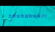 怎样给泰迪狗做袜子