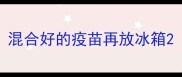 混合好的疫苗再放冰箱