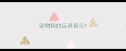 宠物狗的玩具骨头