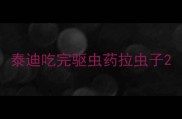 泰迪吃完驱虫药拉虫子