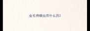 金毛得螨虫用什么药