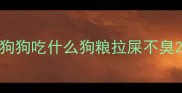 狗狗吃什么狗粮拉屎不臭
