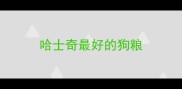 哈士奇最好的狗粮