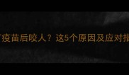 狗狗打疫苗后咬人这5个原因及应对措施全