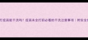 狗狗没打疫苗能干洗吗疫苗未全打前必看的干洗注意事项附安全护理指南