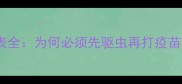 狗狗驱虫疫苗时间表全为何必须先驱虫再打疫苗附科学接种指南