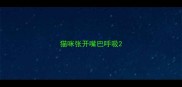 猫咪张开嘴巴呼吸