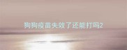 狗狗疫苗失效了还能打吗