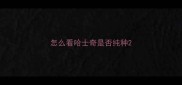 怎么看哈士奇是否纯种