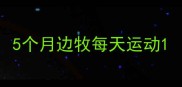5个月边牧每天运动