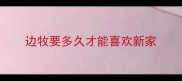 边牧要多久才能喜欢新家