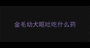 金毛幼犬呕吐吃什么药