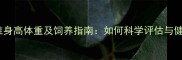 边牧标准身高体重及饲养指南如何科学评估与健康管理