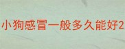 小狗感冒一般多久能好