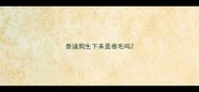 泰迪狗生下来是卷毛吗