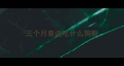 三个月泰迪吃什么狗粮