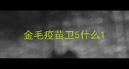 金毛疫苗卫5什么