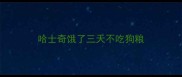 哈士奇饿了三天不吃狗粮