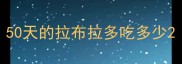 50天的拉布拉多吃多少