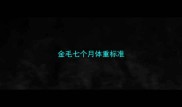金毛七个月体重标准