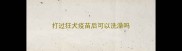 打过狂犬疫苗后可以洗澡吗