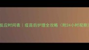 猫疫苗反应时间表疫苗后护理全攻略附24小时观察清单