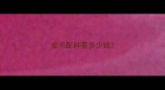 金毛配种要多少钱