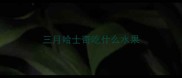 三月哈士奇吃什么水果