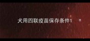 犬用四联疫苗保存条件