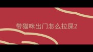带猫咪出门怎么拉屎