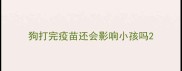 狗打完疫苗还会影响小孩吗