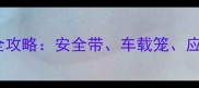 猫咪自驾出行全攻略安全带车载笼应急包必备清单