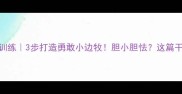 边牧胆量训练3步打造勇敢小边牧胆小胆怯这篇干货请收好