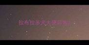 拉布拉多犬大便异常