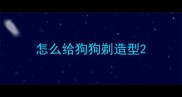 怎么给狗狗剃造型