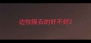 边牧陨石的好不好