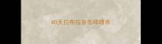 40天拉布拉多怎样喂养