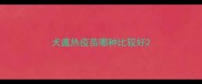 犬瘟热疫苗哪种比较好
