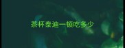 茶杯泰迪一顿吃多少