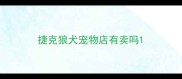 捷克狼犬宠物店有卖吗